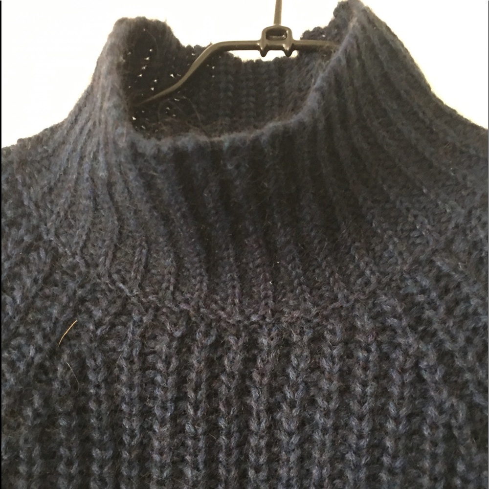 Navy Cable Design Sweater - Picture 4 of 5